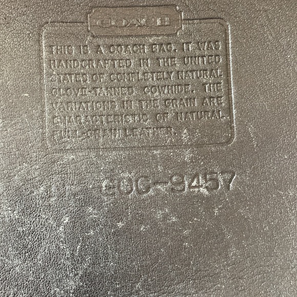 Vintage Coach 9457 Leather Shoulder Bag - Picture 5 of 7